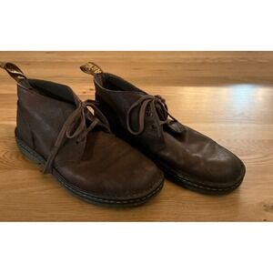 Dr. Martens Sussex Chukka Brown Leather Slip-Resistant Work Boots, Men's US 11